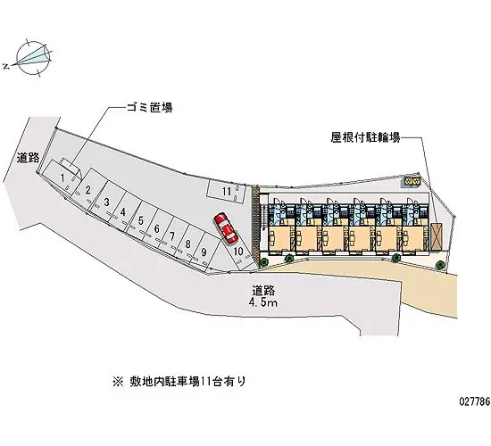 ★手数料０円★富士宮市大岩　月極駐車場（LP）